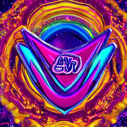 Image similar to a and w vaporwave logo, colorful, digital art, cosmic, 3 d high definition, trending on art station, photorealistic, high resolution, 8 k, octane, hyper detailed, insane details, intricate, elite, ornate, elegant trend, highly detailed and intricate, sharp focus, photography, unreal engine