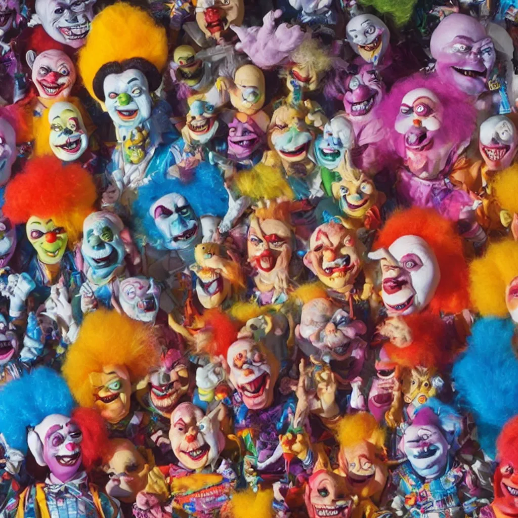 Image similar to killer klowns from outer space