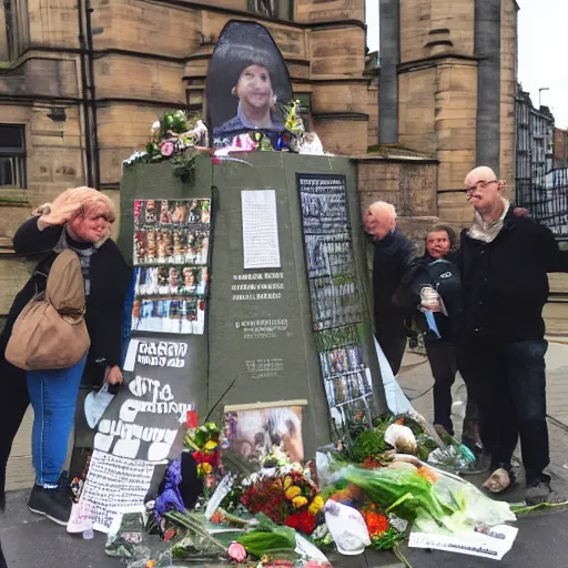 Image similar to the baked beans memorial in manchester