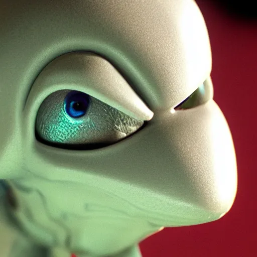 Prompt: Closeup of an alien