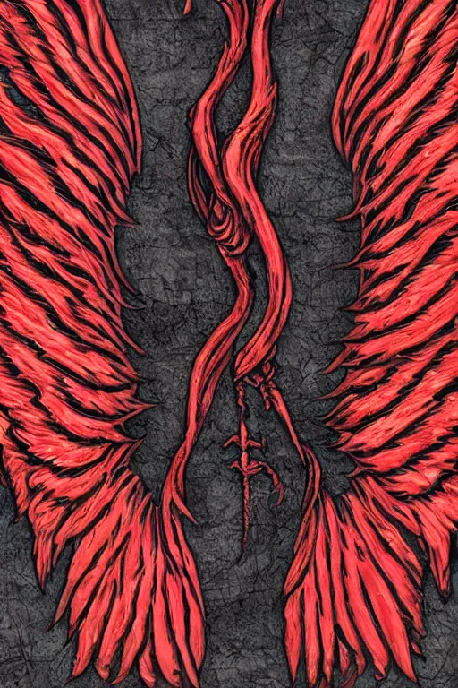 Image similar to Devil wings, high definition, high detail