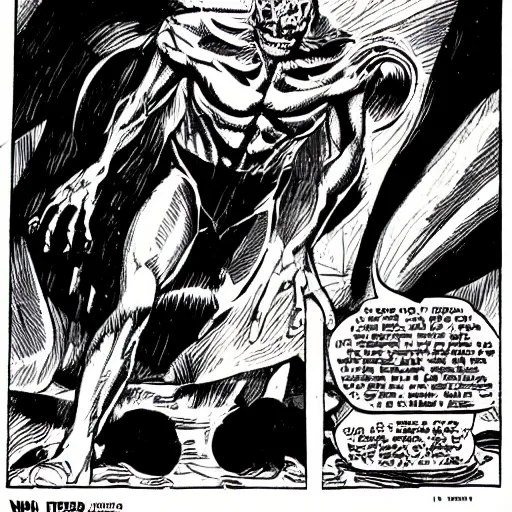 Image similar to Beetle as monster by Wally Wood