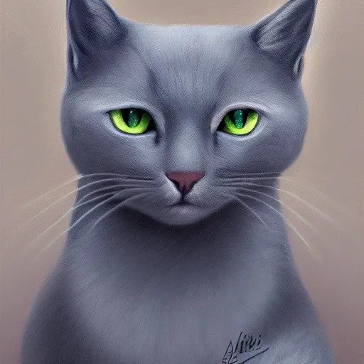 Prompt: a gray cat with completely purple eyes in a palace, digital Painting, ultradetailed, artstation, oil Painting, ultradetailed, artstation