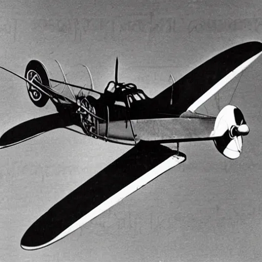 Prompt: 1930s aeroplane
