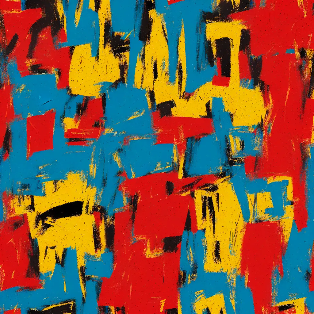 Prompt: seamless texture in the style of jean - michel basquiat, abstract