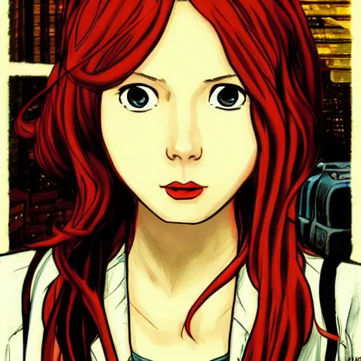 Image similar to amy pond by satoshi kon