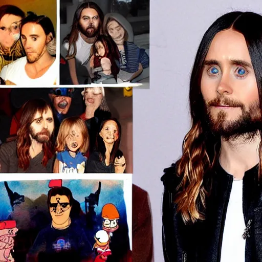 Image similar to jared leto in the style of family guy