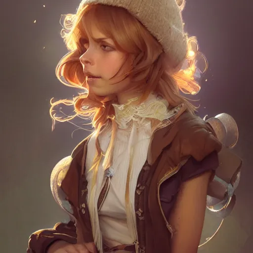 Image similar to ultra realistic illustration, tiny tina from boardlands, intricate, elegant, highly detailed, digital painting, artstation, concept art, smooth, sharp focus, illustration, art by artgerm and greg rutkowski and alphonse mucha