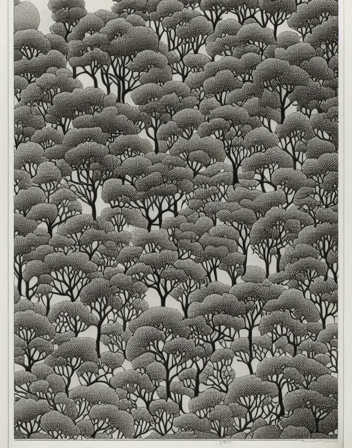 Image similar to garden by m. c. escher