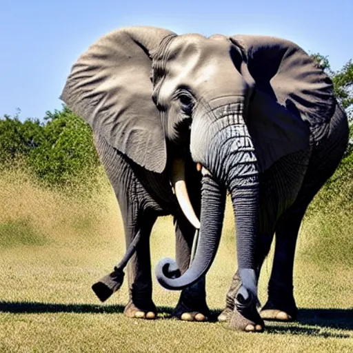 Image similar to photo of an elephant getting a pcr covid 1 9 test