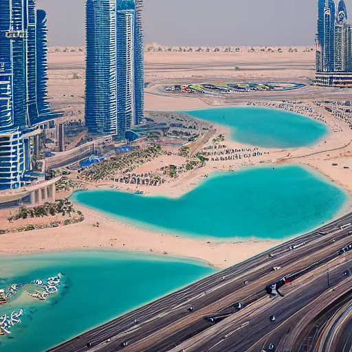 Image similar to gta : dubai, by alice russel glenny