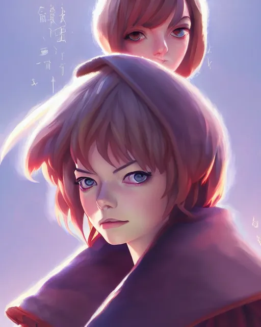 Prompt: emma stone as a mage, fantasy, portrait shinkai makoto studio ghibli studio key hideaki anno sakimichan stanley artgerm lau rossdraws james jean marc simonetti elegant highly detailed digital painting artstation pixiv