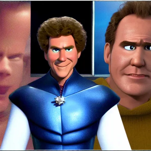 Prompt: will Ferrell in megamind