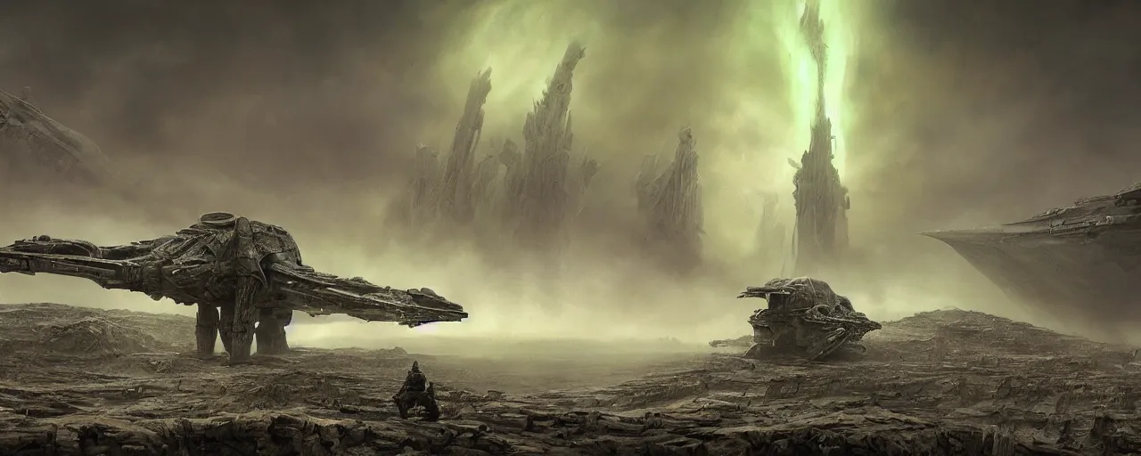 Prompt: star wars imperator as Cthulhu Lovecraft Ghatanothoa, post-apocalyptic hellscape, dramatic light, hyperdetailed, ArtStation, 35mm, ZBrush, Zdzislaw Beksinski