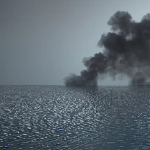 Prompt: smoke on the water, octane render HD 8K