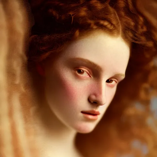 Image similar to photographic portrait of a stunningly beautiful 1 9 th century french renaissance female in soft dreamy light at sunset, contemporary fashion shoot, by edward robert hughes, annie leibovitz and steve mccurry, david lazar, jimmy nelsson, breathtaking, 8 k resolution, extremely detailed, beautiful, establishing shot, artistic, hyperrealistic, beautiful face, octane render