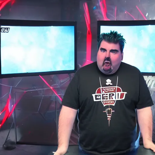 Image similar to Jeff Gerstmann getting really hype for the latest EA Games release