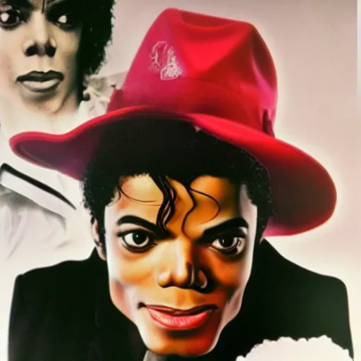 Image similar to photo of a young michael jackson in color in the style of martin schoeller