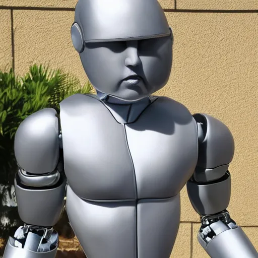 Image similar to twitch streamer / gamer ludwig, ice statue, blank stare, a realistic detailed photo of a guy who is an attractive humanoid who is half robot and half humanoid, by the pool, posing like a statue, showing off his muscles, made of ice, shiny skin, on display, who is a male android, humanoid robot