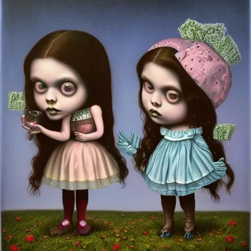 Prompt: artwork by mark ryden