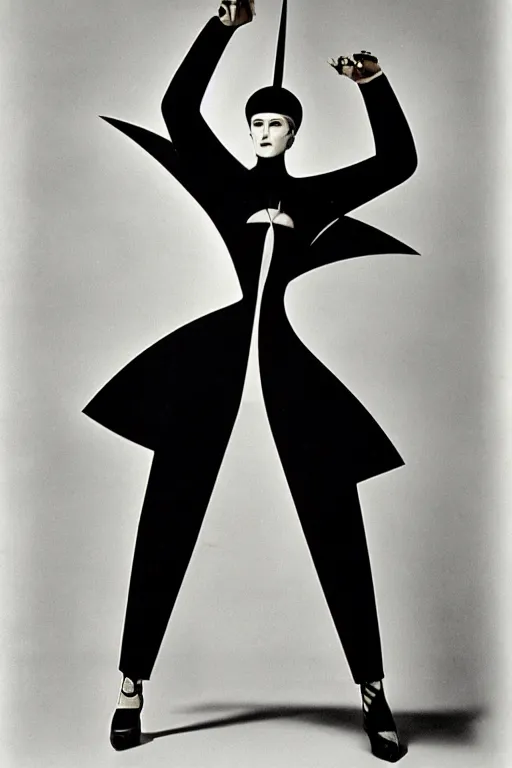 Prompt: avant garde fashion photoshoot by el lissitzky kazimir malevich