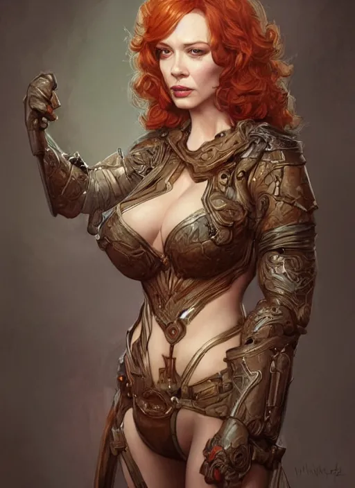 Image similar to Christina Hendricks as a ruggedly handsome heroine, tasteful, intricate, elegant, highly detailed, centered, digital painting, artstation, concept art, smooth, sharp focus, illustration, artgerm, donato giancola, Joseph Christian Leyendecker, WLOP