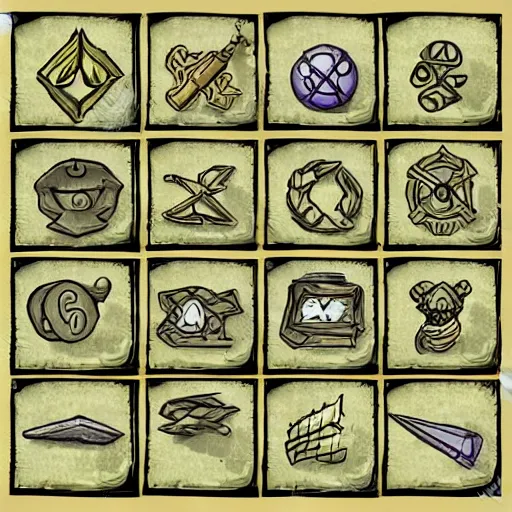 Image similar to Set of 9 2d game icons hand drawn skill and spell effects icons for fantasy rpg games