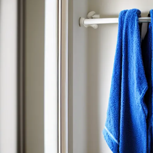 Image similar to a bathrobe on a towel rack