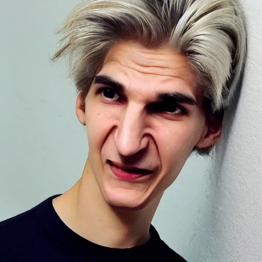 Image similar to really ugly xqc, big nose, underbite