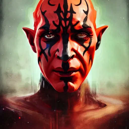 Prompt: dream portrait of Darth Maul, cameras, melting ,8k,by tristan eaton,Stanley Artgermm,Tom Bagshaw,Greg Rutkowski,Carne Griffiths, Ayami Kojima, Beksinski, Giger,trending on DeviantArt,face enhance,hyper detailed,minimalist,cybernetic, android, blade runner,full of colour W 1024