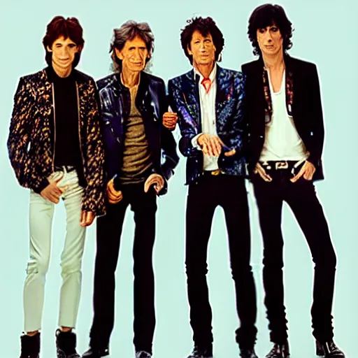 Prompt: the rolling stones me and the boys