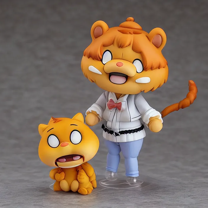 Image similar to Garfield, An anime Nendoroid of Garfield, figurine, detailed product photo