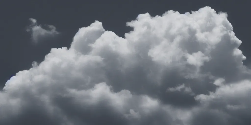 Prompt: realistic cloud on black background photography