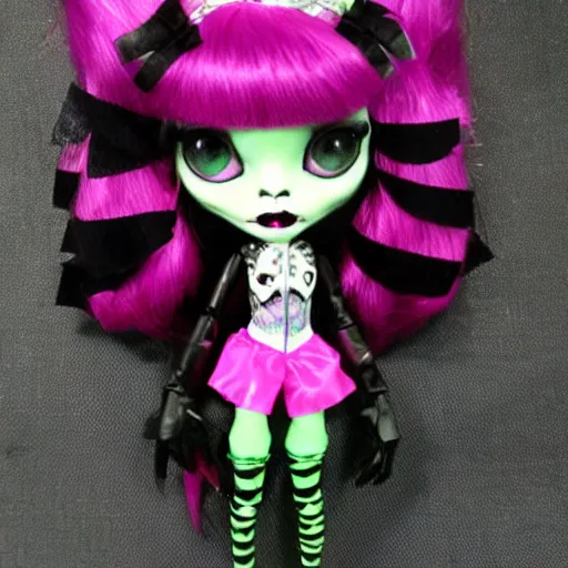 Image similar to monster high haunt couture doll, hd, cute,.