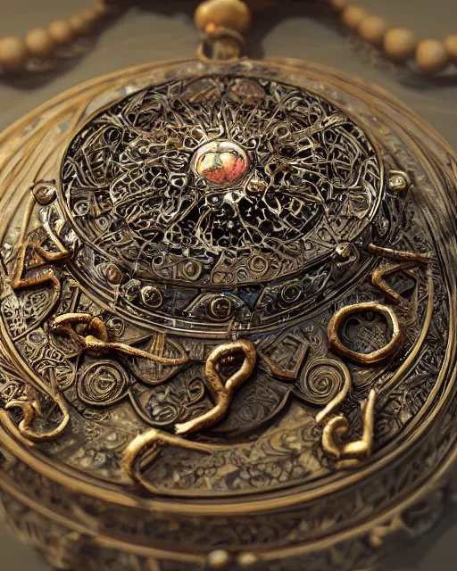 Image similar to close up of an amulet, fantasy, intricate, elegant, highly detailed, digital painting, artstation, concept art, smooth, sharp focus, illustration