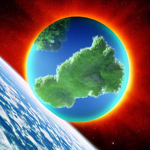 Image similar to island floating in space