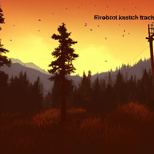 Prompt: firewatch