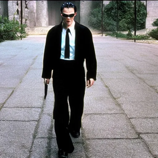 Image similar to Jordan Peterson as Neo from The Matrix