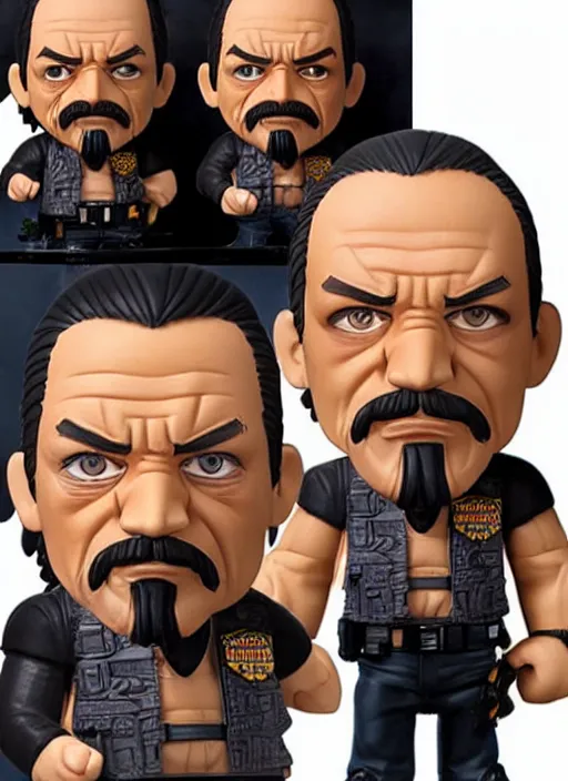 Image similar to danny trejo, a nendoroid of danny trejo figurine, realistic face, detailed product photo