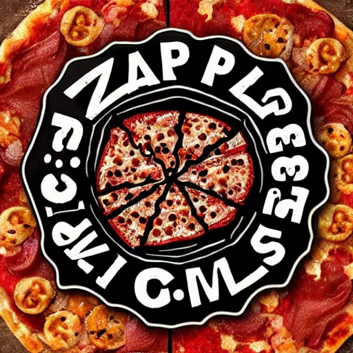 Image similar to Pizza logo for cannibals