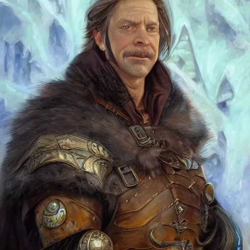 Image similar to Jimmie Åkesson as a fantasy D&D character, portrait art by Donato Giancola and James Gurney, digital art, trending on artstation