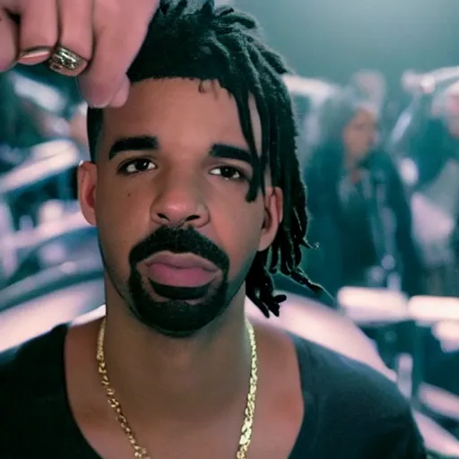 Image similar to drake in the music video for playboi carti's meh