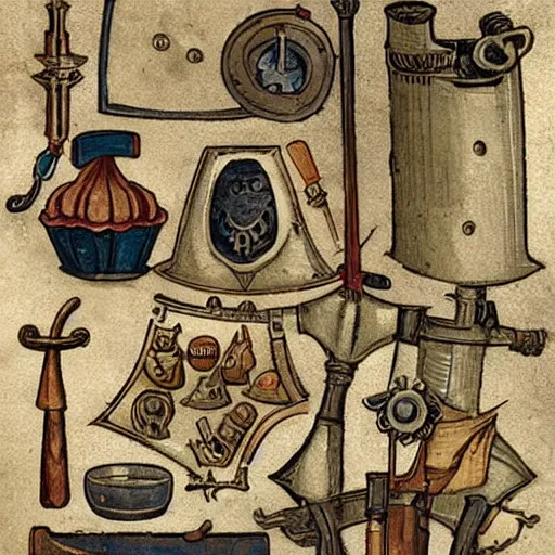 Prompt: medieval gadgets