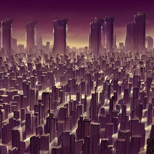 Image similar to Dystopic city