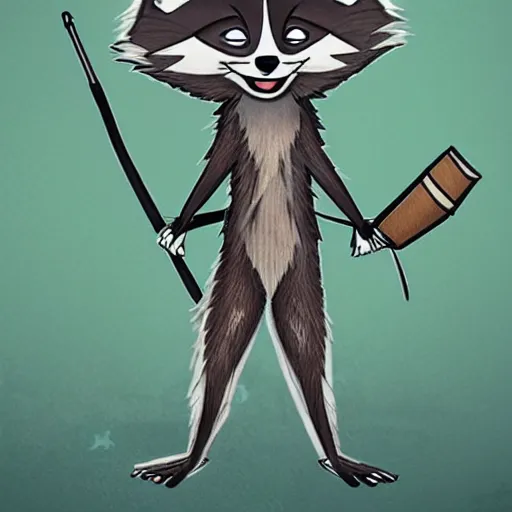 Image similar to anthro raccoon yells at weeb