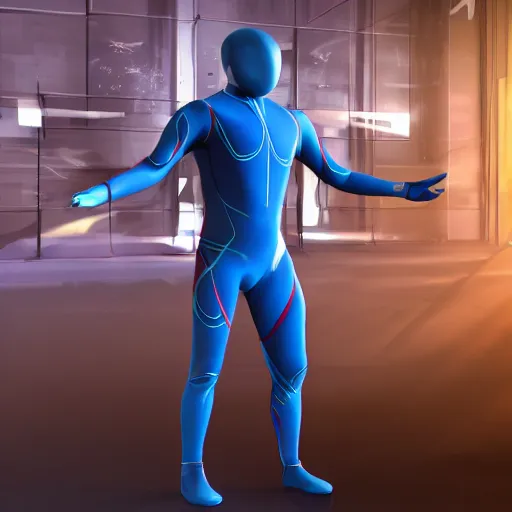 Prompt: nano tech suit on hand , hyper realistic , scenematic