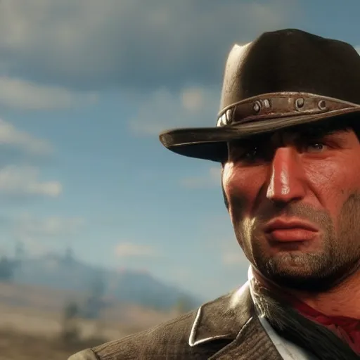 Prompt: Vitaliy Klitschko in Red Dead Redemption 2