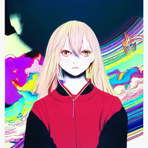 Image similar to a portrait of blonde girl by hiroyuki takahashi, detailed, 4 k