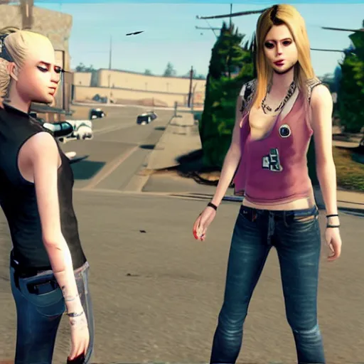 Image similar to Avril Lavigne in GTA 5