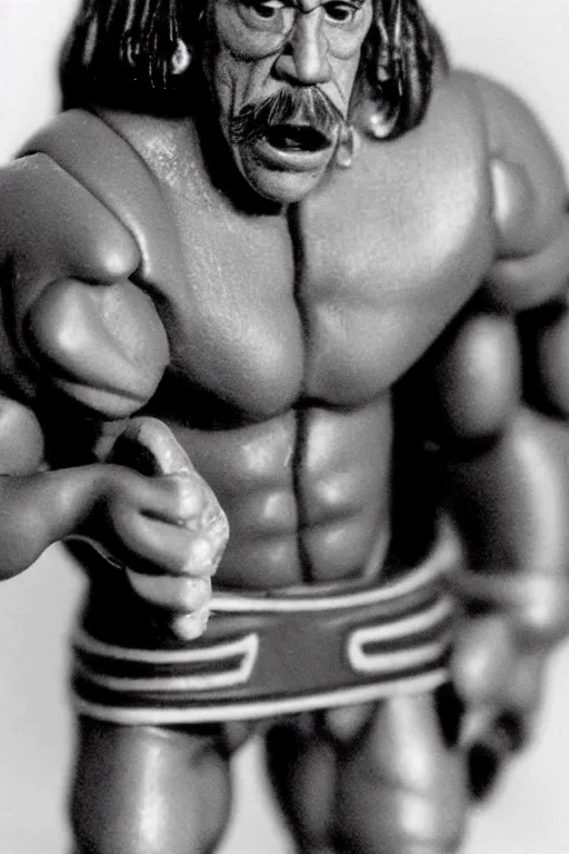 Image similar to danny trejo as a 1 9 8 0 s wrestling action figure